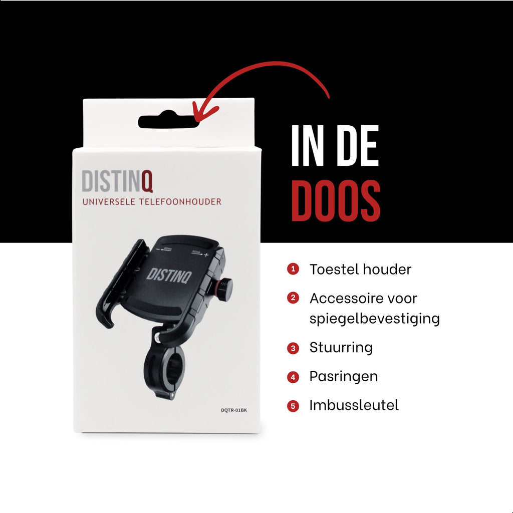 DistinQ Phone holder for bicycle and motorcycle 360°