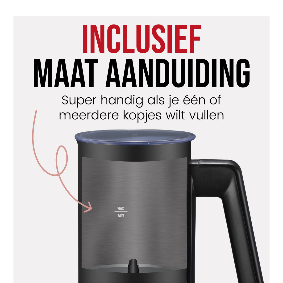 DistinQ Milk Frother Black