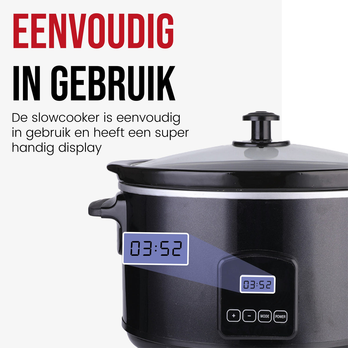 DistinQ Slowcooker 6 liter